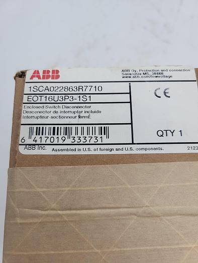 ABB 1SCA022863R7710 Enclosed Switch Disconnector