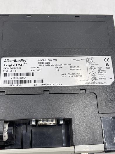Used Allen-Bradley 1756-L61 Ser B