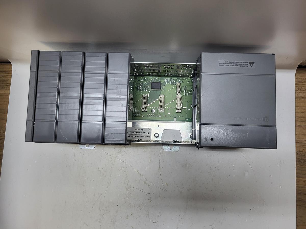 Used Allen-Bradley SLC 500 Power Supply 1746-P4 Ser.A W/Cardslots