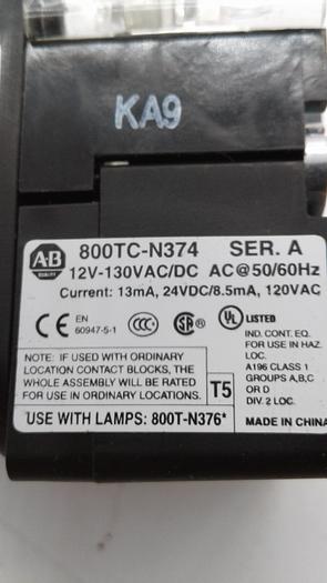 Used Allen-Bradley 800H-QRAH2A Control Button