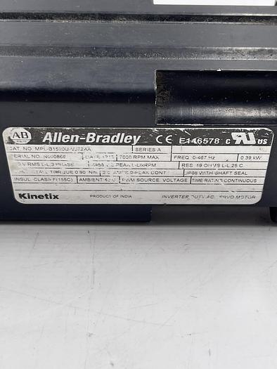 Used Allen-Bradley MPL-B1530U-VJ72AA Ser A