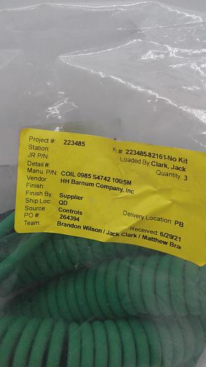 Used Coil 0985 S4742 100/5M