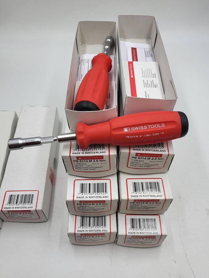 SWISS TOOLS MECA TORQUE VALUE: 2.0Nm / PB 8314.M 295304/506 **NEW IN BOX**