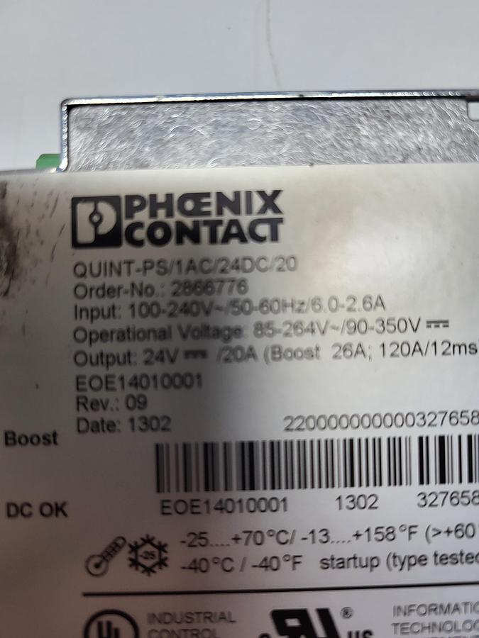 Used Phoenix Contact Quint-PS/1AC/24DC/20 2866776