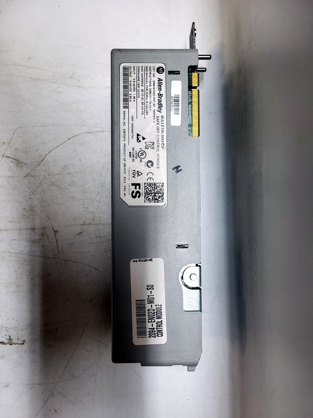 Allen-Bradley 2094-EN02D-M01-S0 nameplate