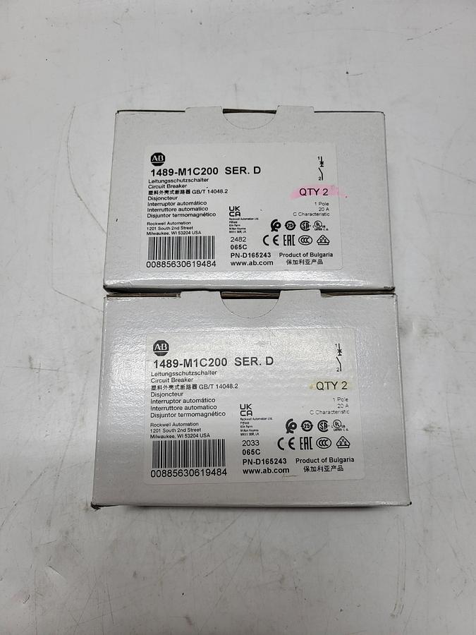 Allen-Bradley 1489-M1C200 Ser.D Circuit Breaker