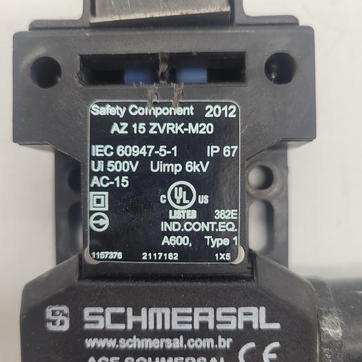 Used Schmersal Safety Component AZ 15 ZVRK-M20 IEC 60947-5-1