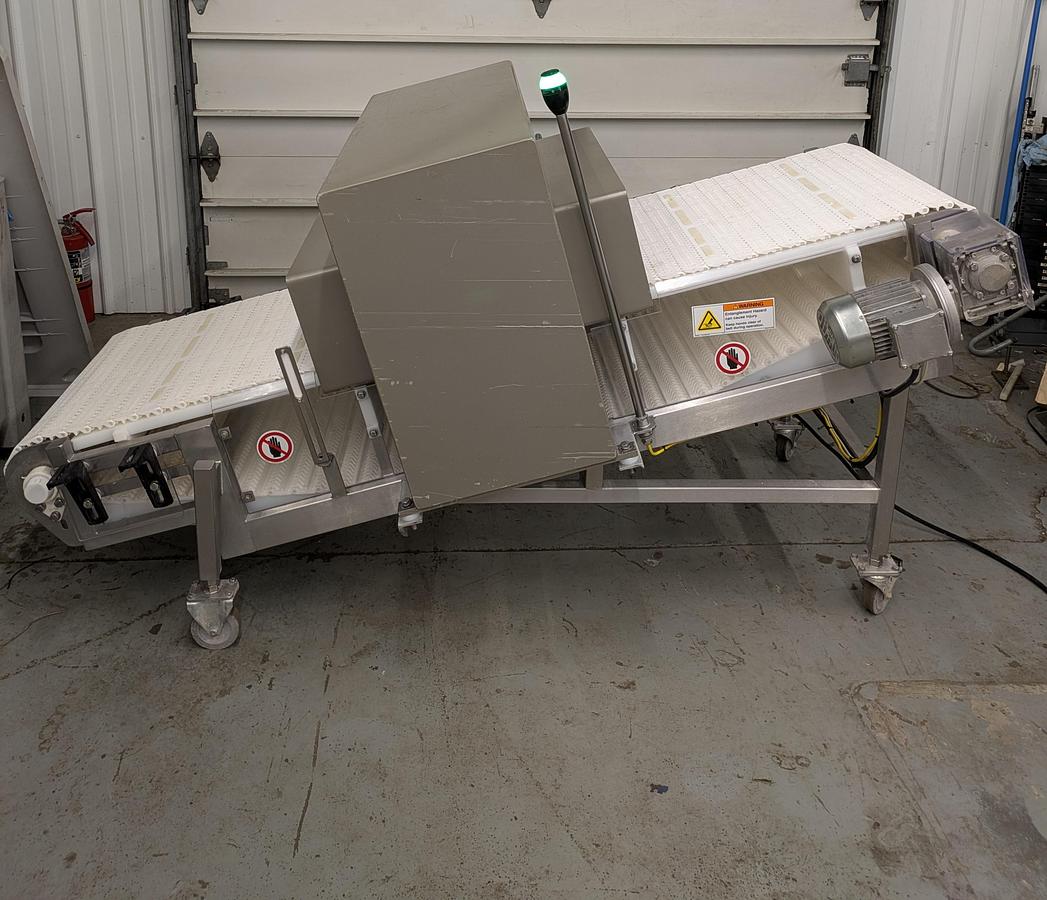 Used Fortress phantom, metal detector, stainless conveyor