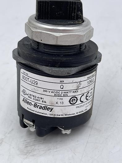 Used Allen-Bradley 800T-U29 Ser Q 