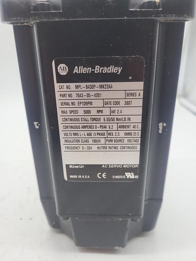 Used Allen-Bradley MPL-8430P-MK22AA Ser.A