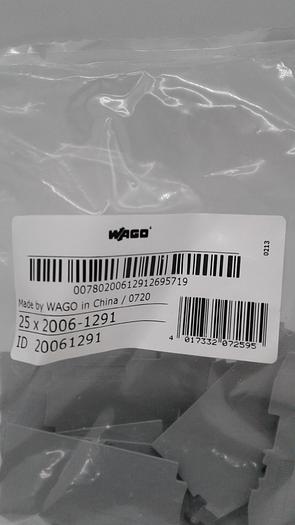 Used Wago End and Intermediate Plates 20061291 25x2006-1291