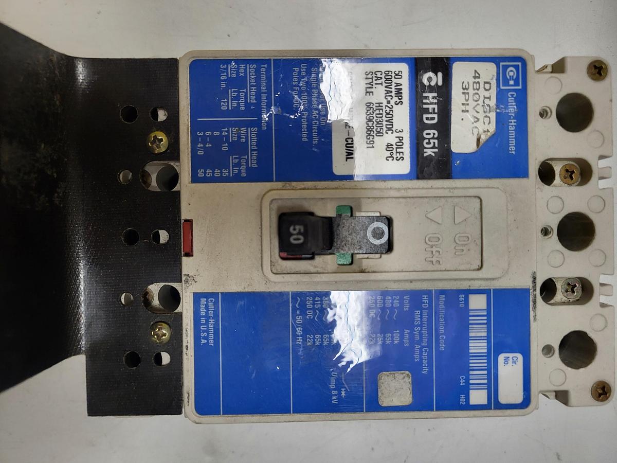 Used Cutler Hammer HFD3050