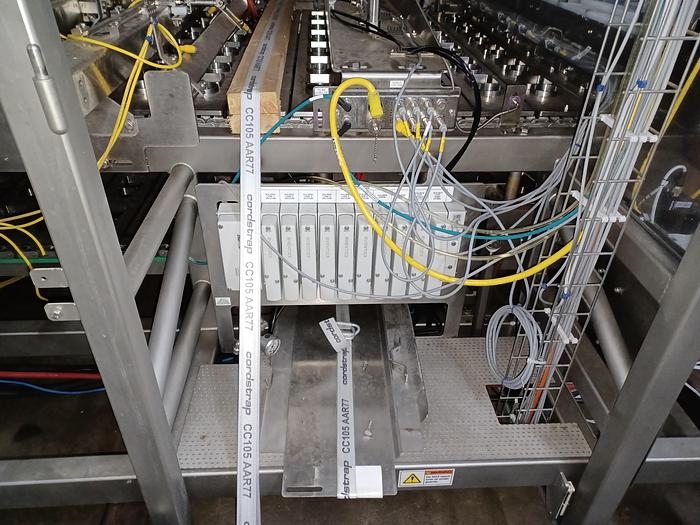 Used RA JONES Autoprod CF-840 Inline indexing filler, sealer and/or overcapper