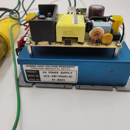 Used GAMMA HIGH VOLTAGE RESEARCH HV POWER SUPPLY UC5-20P / M52B /AC
