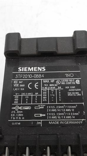 Used Siemens 3TF2010-0BB4