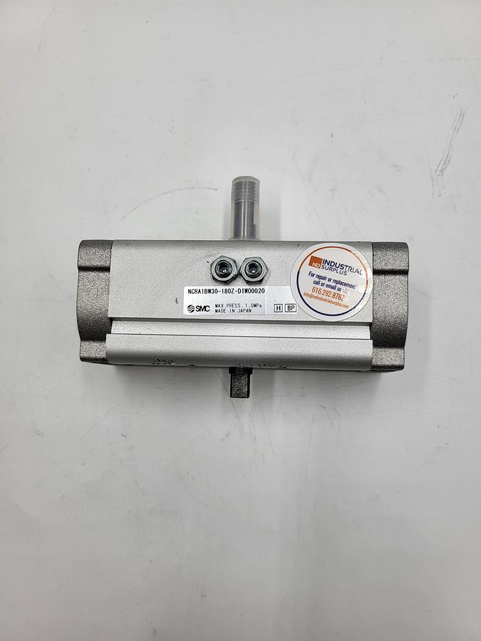Used SMC NCRA1BW30-180Z rotary actuator, rack & pinion