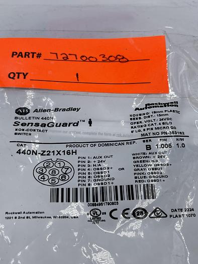 Allen-Bradley 440N-Z21X16H Ser B