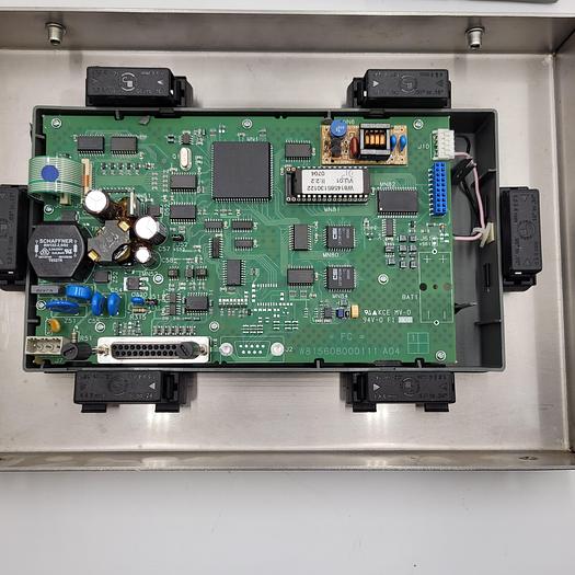 Used MODICON Square D Telemecanique XBTPM027010 OPERATOR INTERFACE W/ stainless steel enclosure & cables