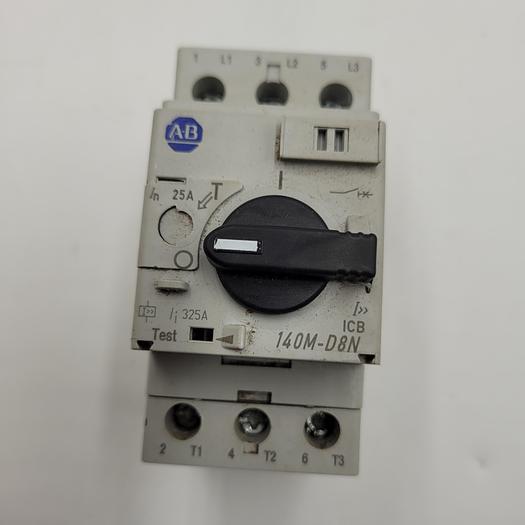 Used Allen Bradley 140m-d8n-c25 circuit breaker
