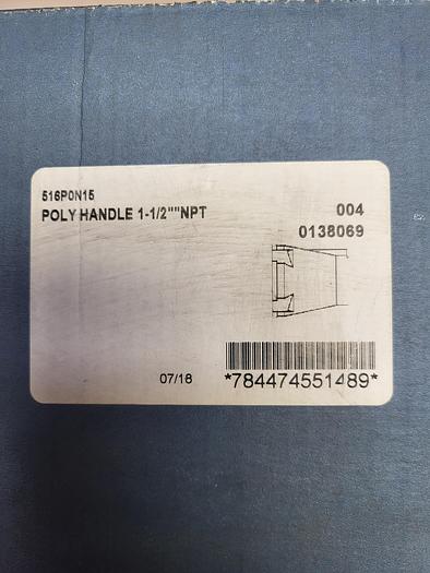 Meltric Corporation Poly Handle 1-1/2" NPT 516P0N15