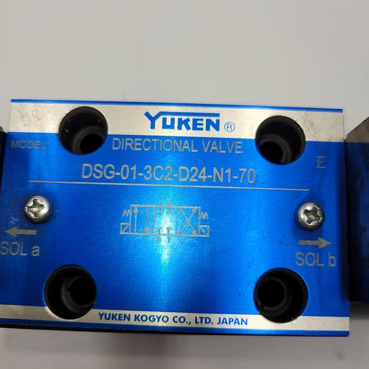YUKEN SOLENOID DIRECTIONAL VALVE DSG-01-3C2-D24-N1-70