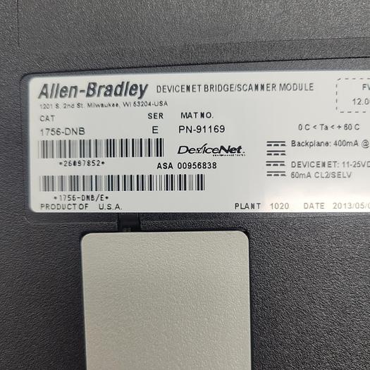 Used Allen-Bradley Devicenet Bridge/Scanner Module 1756-DNB Ser.E