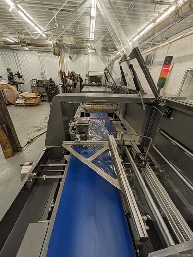 Used Kallfass Universa Servo 500 high speed automatic shrink wrap / with heat tunnel