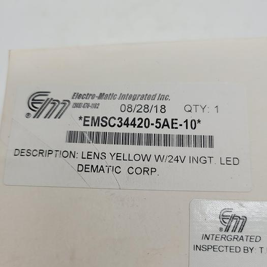 Electro-Matic EMSC34420-SAAE-10* Yellow Lense W/24V