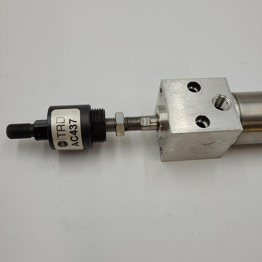 Used BIMBA BFM-172-DB CYLINDER &  AC437 BIMBA ALIGNMENT COUPLER 3/4"