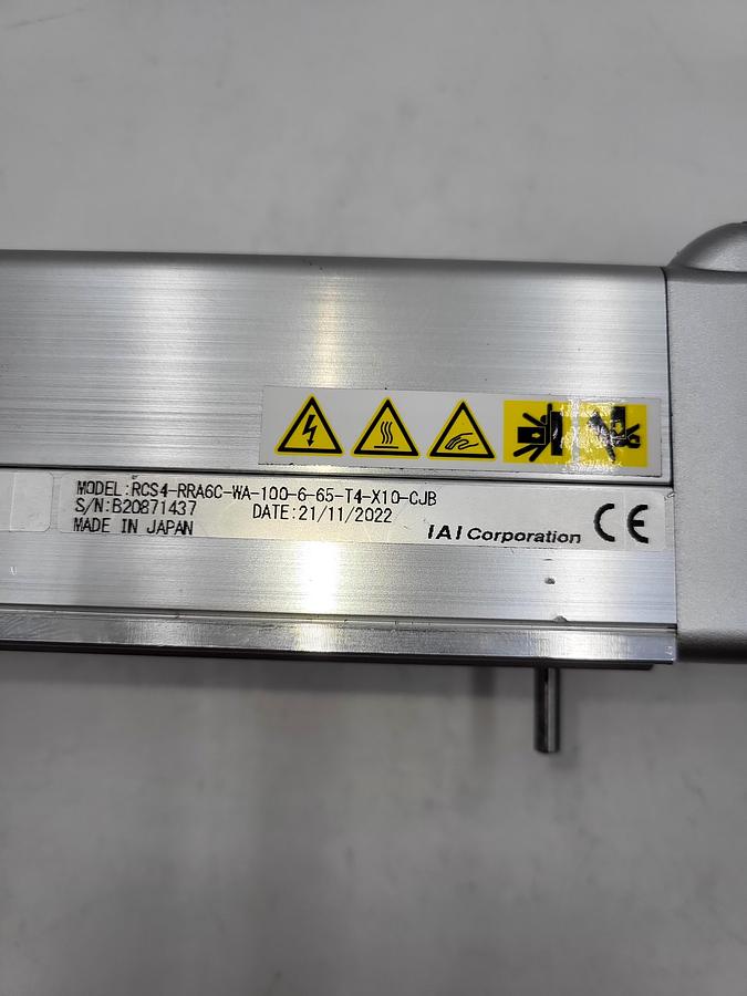 Used IAI RCS4-RRA6C-WA-100-6-65-T4-X10-CJB Electric Actuator