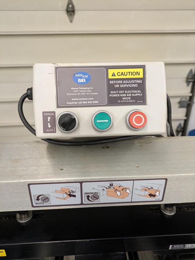 Used Wexxar Bel 252 case sealer and closer