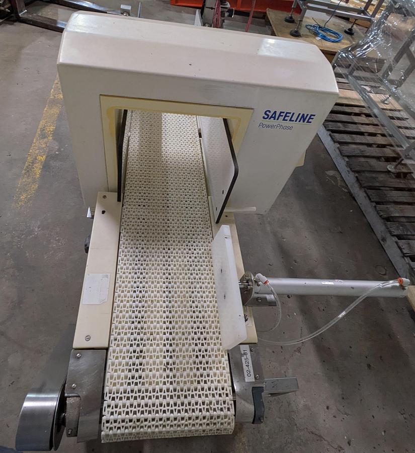 Used safeline metal detector, conveyor, 