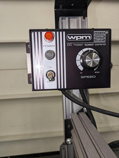 Used Dorner 8" wide x 24" long conveyor, variable speed drive.