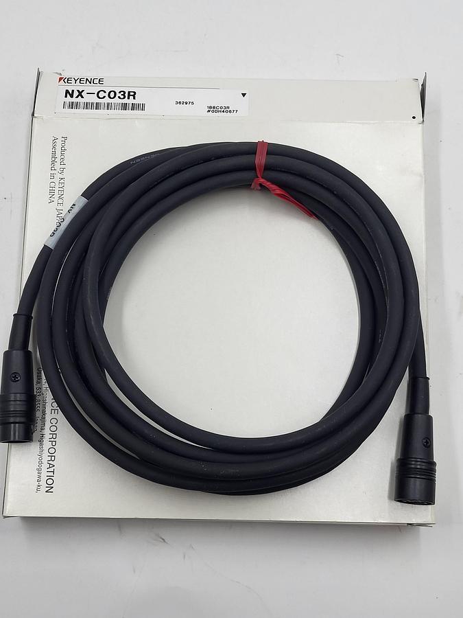 KEYENCE NX-C03R Extension Cable 3 m - Round 12 pin connector *NEW IN BOX*