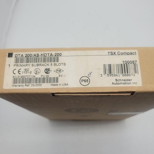 Schneider Automation DTA 200/AS-HDTA-200 Primary Subrack 5 Slots