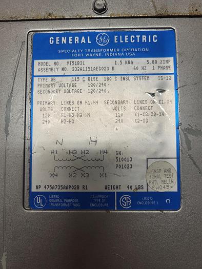 Used General electric 9T51831