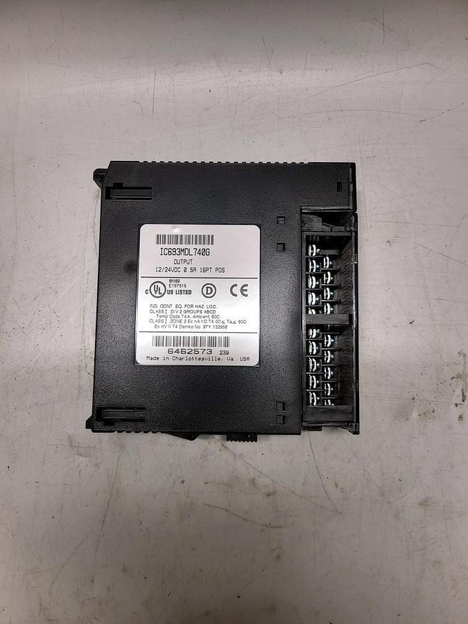 GE Fanuc IC693MDL740G nameplate