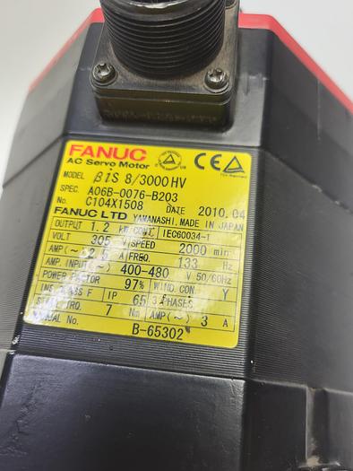 Used Fanuc AC Servo Motor A06B-0076-B203