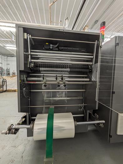 Used Kallfass Universa Servo 500 high speed automatic shrink wrap / with heat tunnel