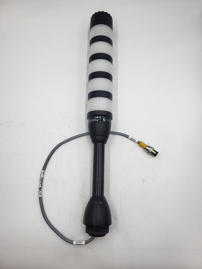 Used Banner TL50 PRO TOWER LIGHT w/ IO-LINK TL505AKQ & MOUNTING POST SOK-TL50-150A & Turck cord RK 4.4T-6 Female 4 PIN Straight