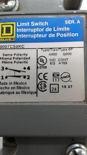 Used Square D Limit Switch 9007C54KC