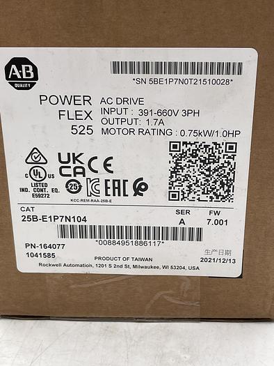 Allen-Bradley 25B-E1P7N104 Ser A 