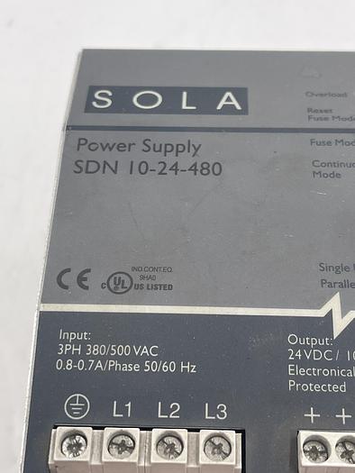 Used Sola SDN 10-24-480
