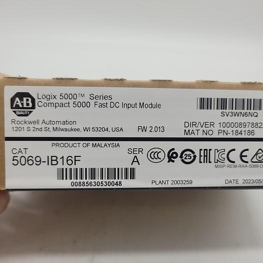 Allen-Bradley Logix 5000 Series Compact 5000 Fast DC Input Module 5069-IB16F Ser.A