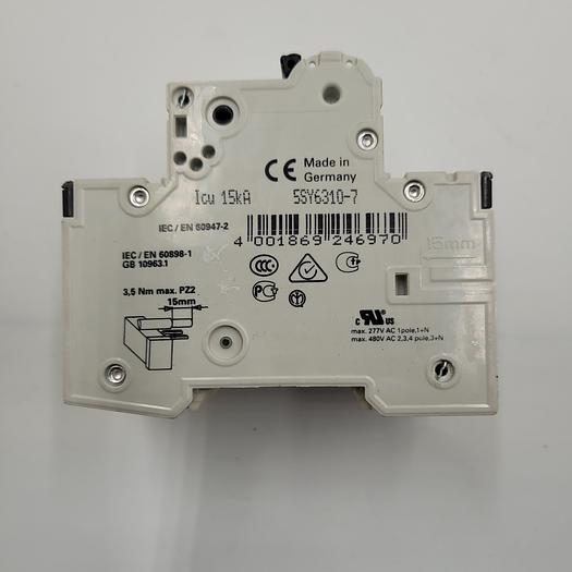 Used Siemens 5SY6310-7 MCB C10