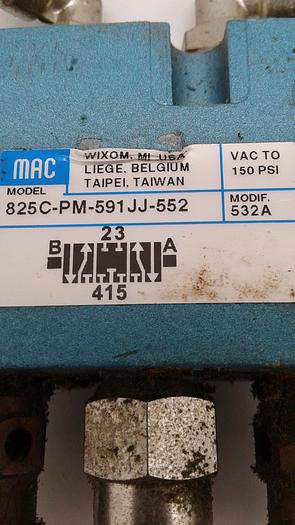 Used MAC 825C-PM-591JJ-552 & PME-591JJ