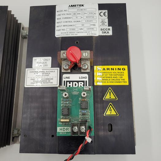 Used AMETEK ZF2-480-70-C POWER CONTROL