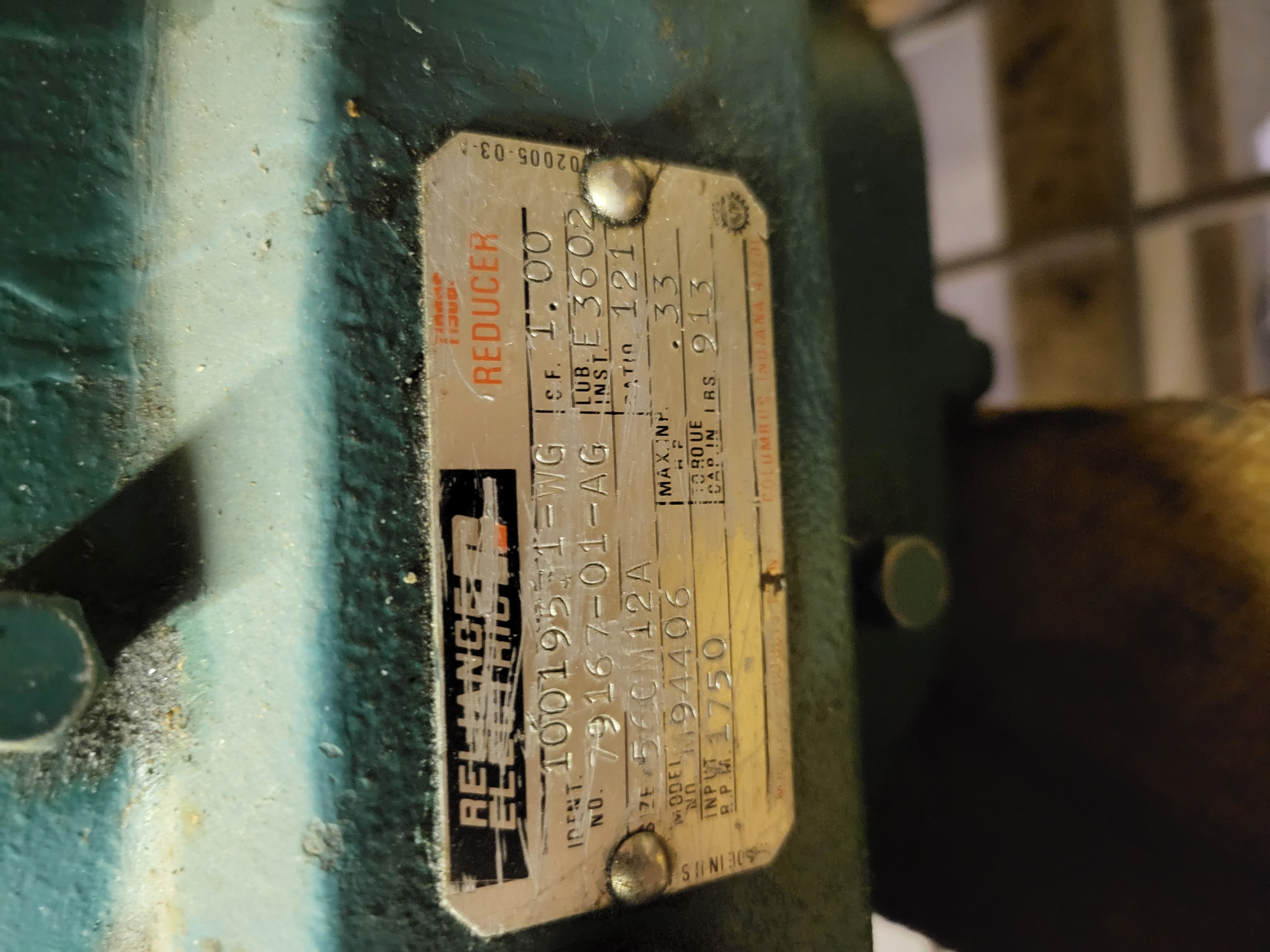 Used Marathon Electric BlackMax FVE 56H17T53020 P w/Gearbox