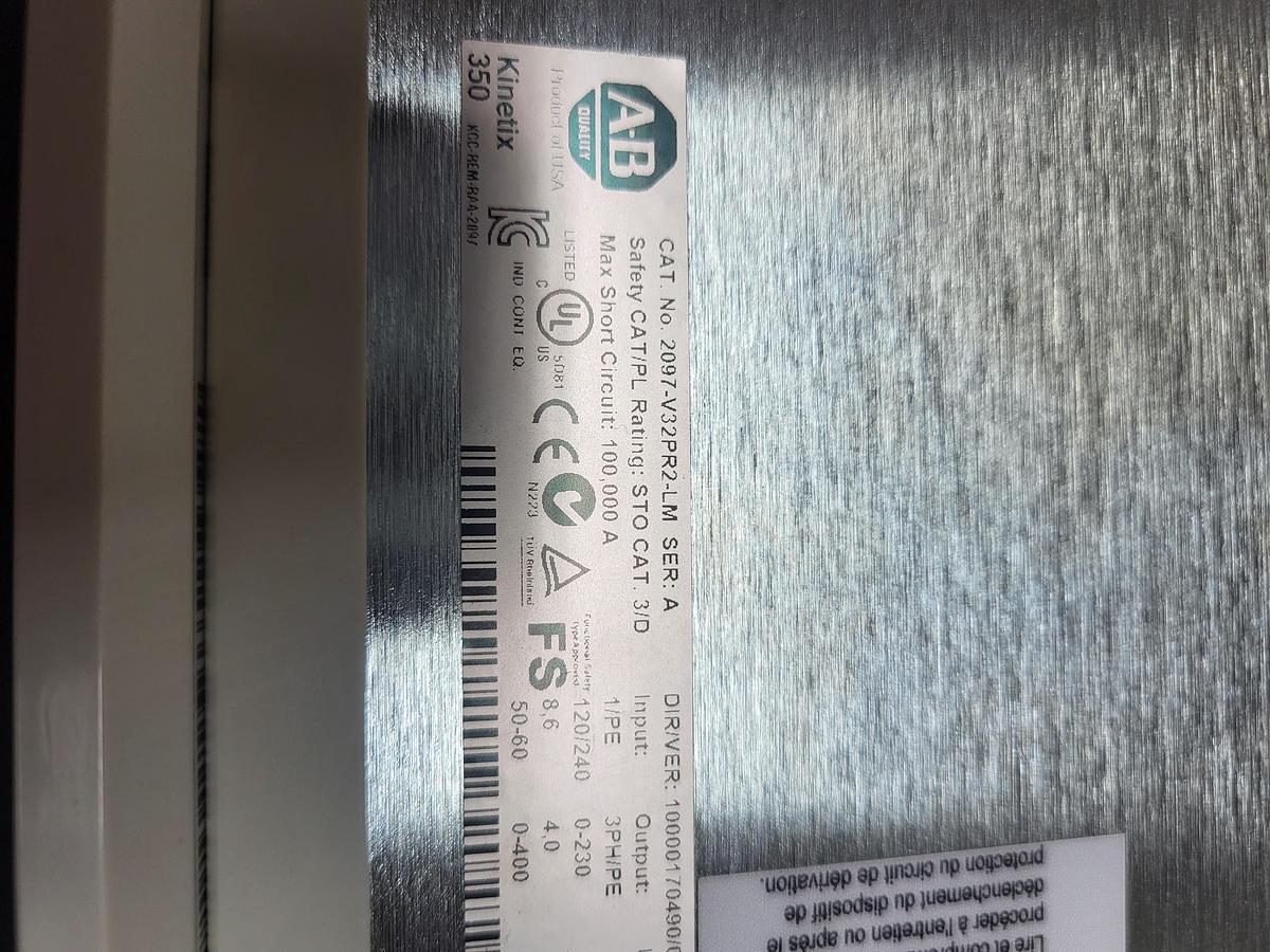 Used Allen-Bradley 2097-V32PR2-LM Ser.A