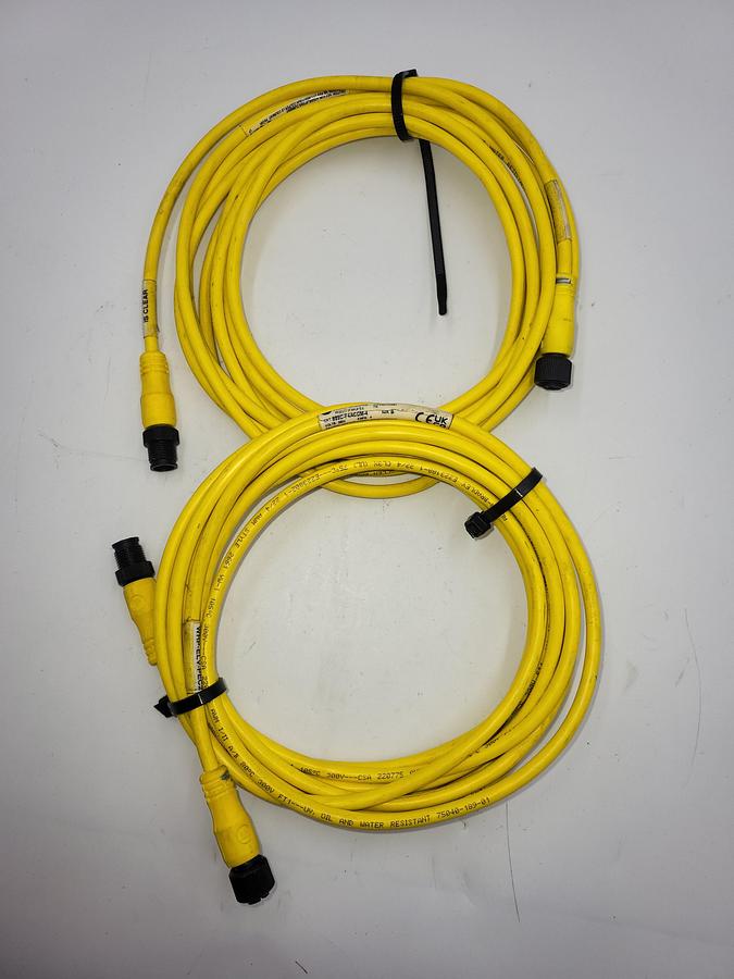 Used ALLEN BRADLEY 889D-F4ACDM-4 15' LONG 4 PIN MALE/FEMALE